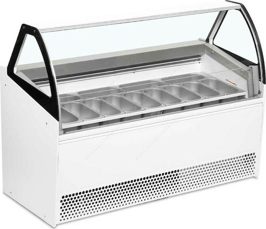 Isa Bermuda 13 View Commercial Ice Cream Freezer H135.4xW167xD81.4cm