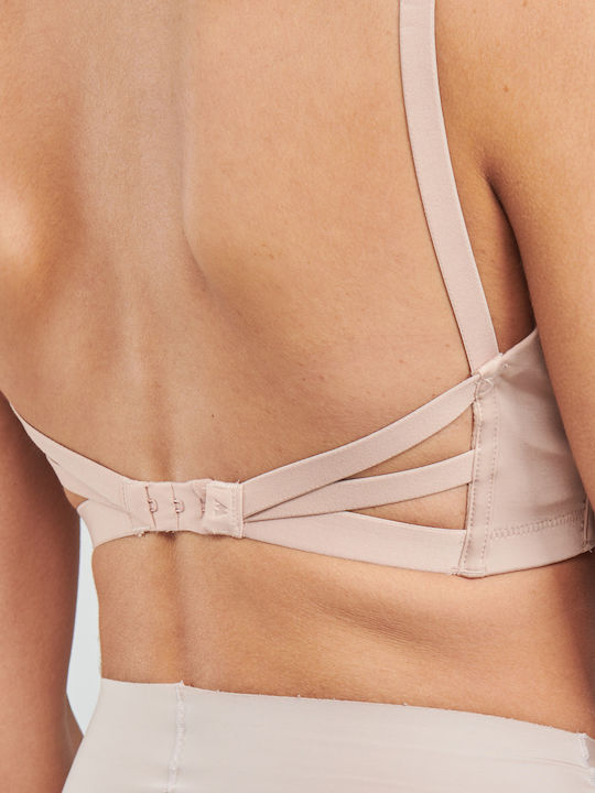 Ultimate Backless Μπεζ Σουτιέν Push Up