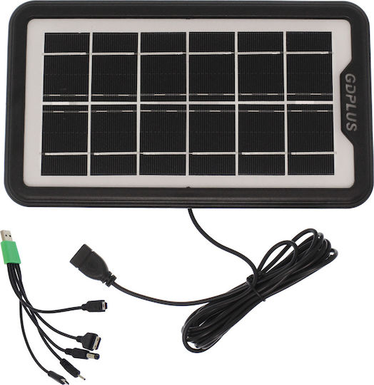 GDPLUS GD-10X Ηλιακό Panel Φορτιστής 3.8W με USB Output (Φορητών Συσκευών) (GD-10X)