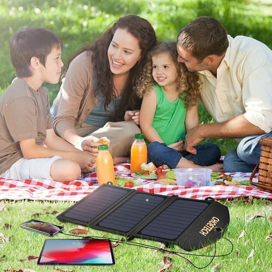 Choetech SC001 Αναδιπλούμενο Ηλιακό Panel Φορτιστής 19W με USB Output (Φορητών Συσκευών) (SC001)