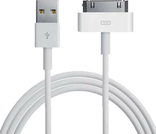 Regular USB to 30-Pin Cable Λευκό 1m