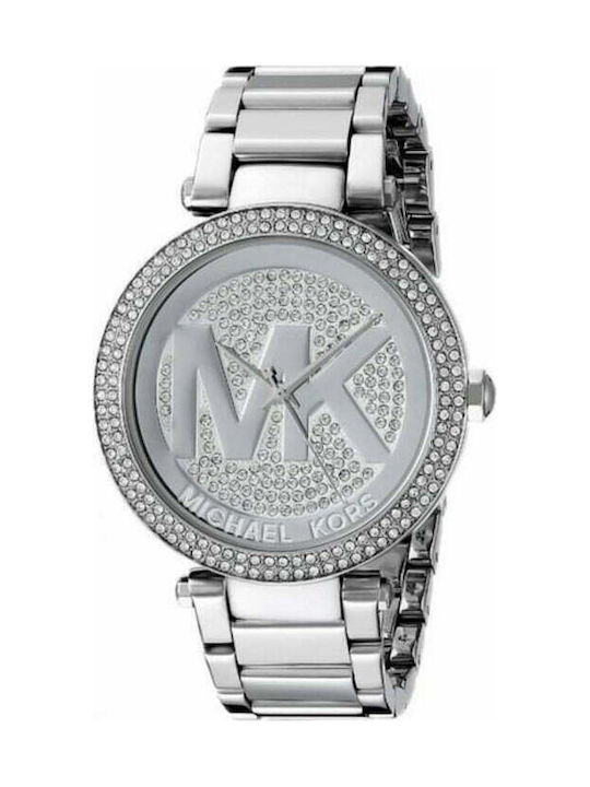 Michael Kors Parker Watch with Silver Metal Bracelet