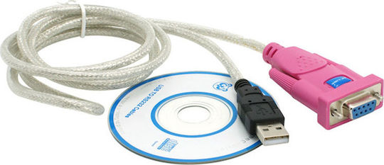 Powertech Cable USB-A to RS232 9-pin male 1.5m (CAB-U045) 1pcs