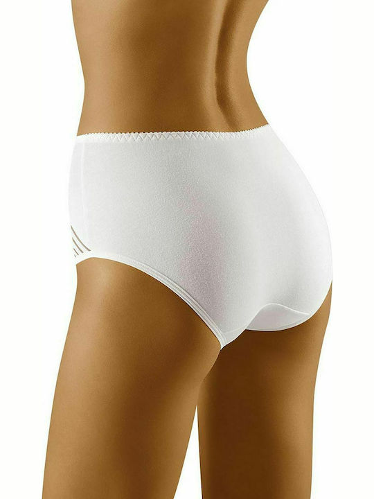 Wolbar Eco-Ma Baumwolle Hochtailliert Damen Boxer Weiß 109654