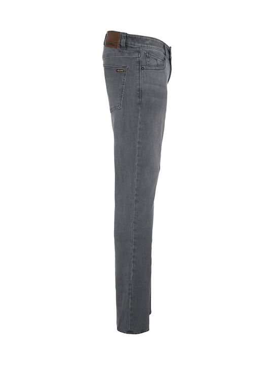 Vorta Ανδρικό Παντελόνι Τζιν με Slim Straight Εφαρμογή Γκρι
