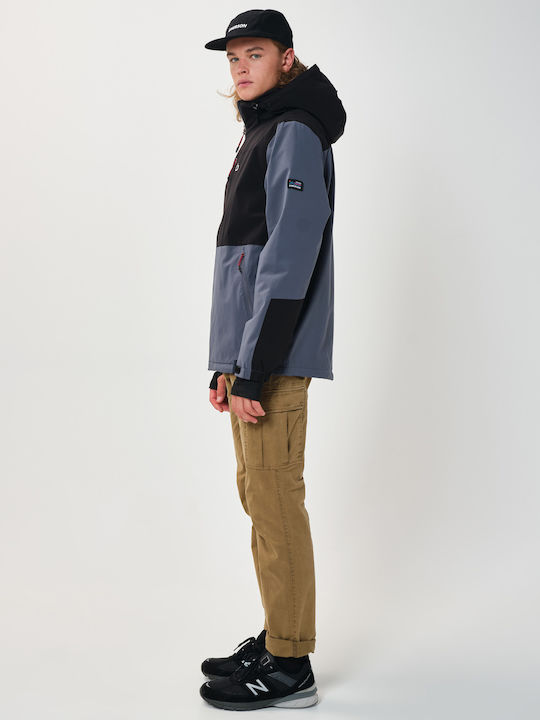 Зимно Водоустойчиво Мъжко Яке Grey / Black