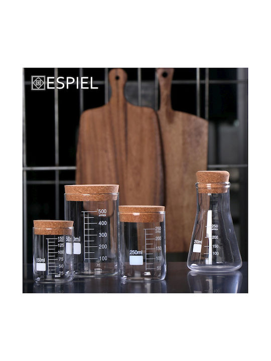 Espiel Set 1buc Borcane Utilizare Generală cu plută Sticlă 250ml