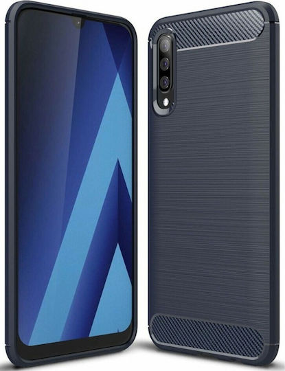 Hurtel Carbon Brushed Back Cover Σιλικόνης Μαύρο (Galaxy A50)