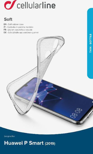 Cellular Line Back Cover Silicon Transparent (Huawei P Smart 2019)