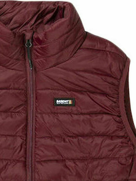 Sleeveless Winter Jacket Puffer Bordeaux