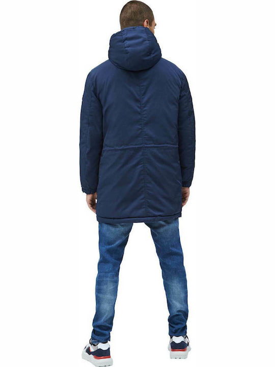 Pepe Jeans Spencer Herren Winter Jacke Parka Marineblau