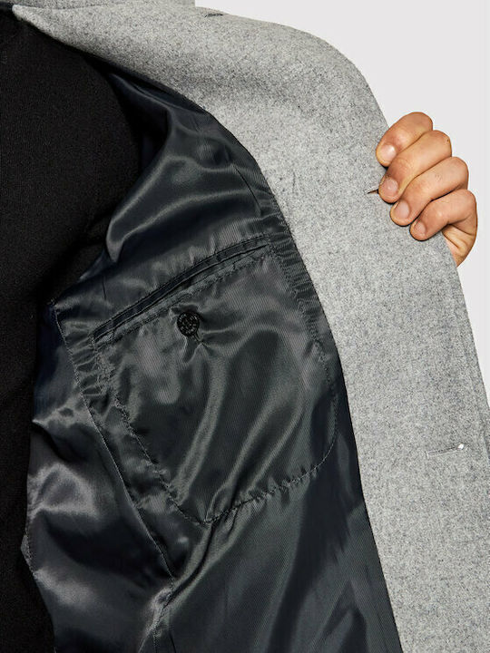 Men's Coat Light Grey Melange