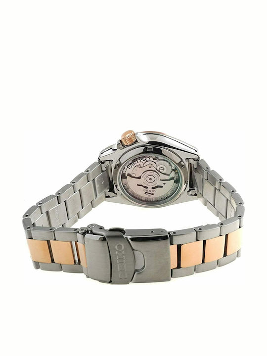 Seiko 5 Sports Ανδρικό Ρολόι 44.6mm Αυτόματο με Μεταλλικό Μπρασελέ