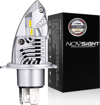 NovSight Λάμπα Αυτοκινήτου F10 H4 LED 6000K Ψυχρό Λευκό 12V 35W 1τμχ