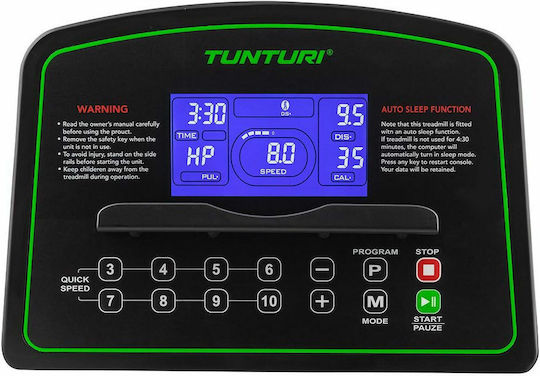 Tunturi Cardio Fit T35 1.5hp Ηλεκτρικός Αναδιπλούμενος Διάδρομος Γυμναστικής για Χρήστη έως 100kg