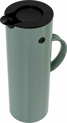 Stelton EM77 Jug Cană gradată Termos Plastic Verde 1lt cu Grip