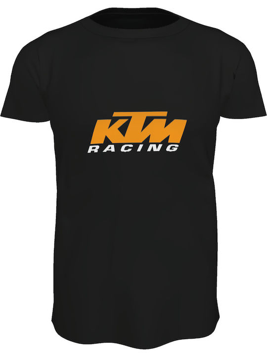 KTM Racing Tricou Negru Bumbac