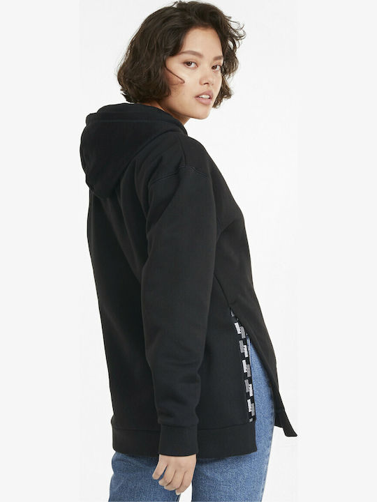 PUMA Power Hanorace Dama Elongate Negru Cu Glugă PUMA Power Hanorace Dama Elongate Negru Cu Glugă