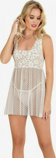 Moongirl Lace Dreams Секси комплект с роба White