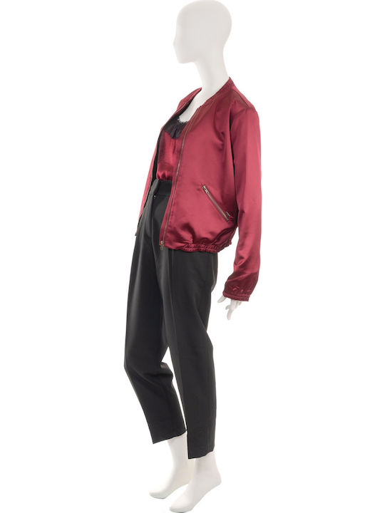 Kurz Damen Bomberjacke Wine