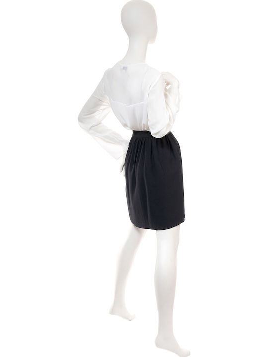 Toi&Moi High Waist Mini Skirt in Black color