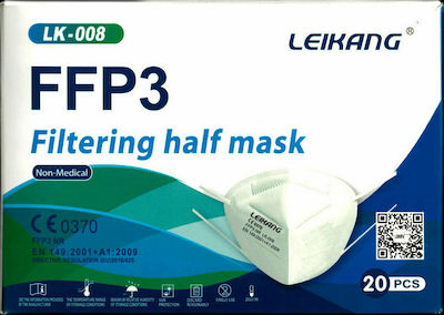 Leikang Disposable Protective Mask FFP3 White 20pcs