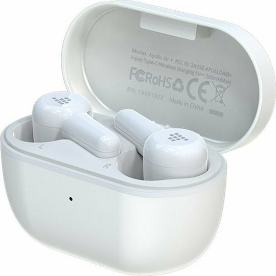 Tronsmart Apollo Air + In-Ear Bluetooth-Freisprecheinrichtung Kopfhörer mit Schweißresistenz und Ladeetui Weiß