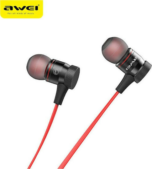 Awei B922BL In-ear Bluetooth Handsfree Căști cu Rezistență la Transpirație Roșu
