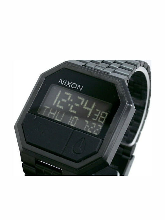 Nixon A-158-001 Digital Men's Watch 38mm Battery with Black Metal Bracelet