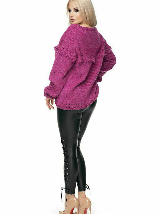 PeeKaBoo 30062 Women's Long Sleeve Sweater Purple 131603