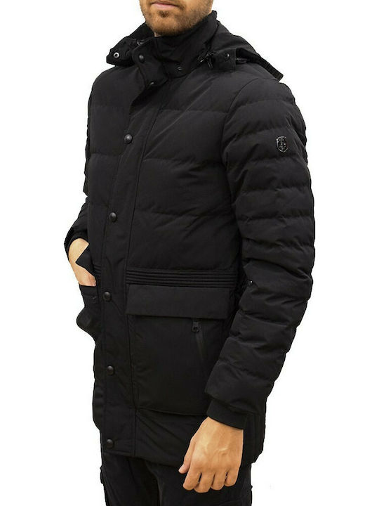 Geacă Iarna Parka Neagră