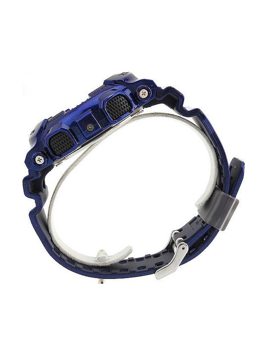 Casio G-Shock Digital Ceas Cronograf Baterie cu Albastru Curea de cauciuc