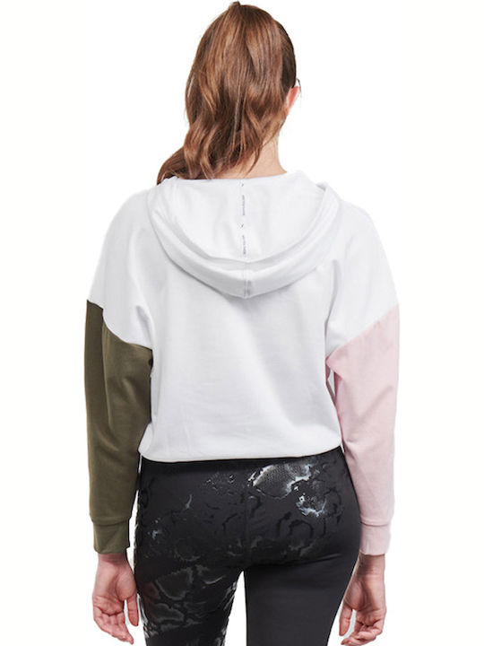 PUMA Modern Sports Φούτερ Λευκό με Κουκούλα