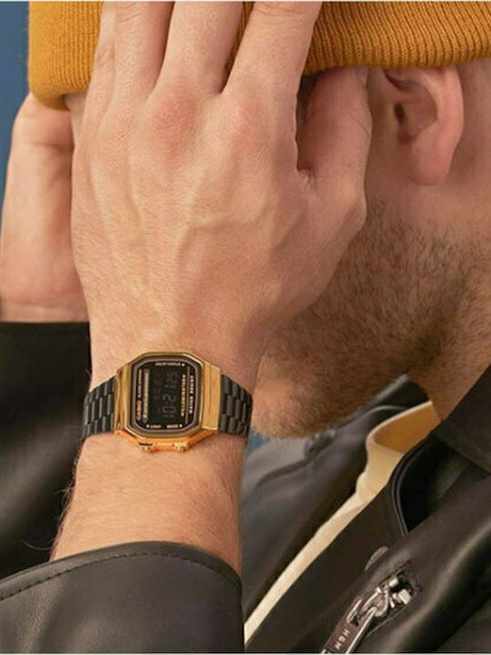 Casio Vintage Iconic Ρολόι Μπαταρίας με Μεταλλικό Μπρασελέ