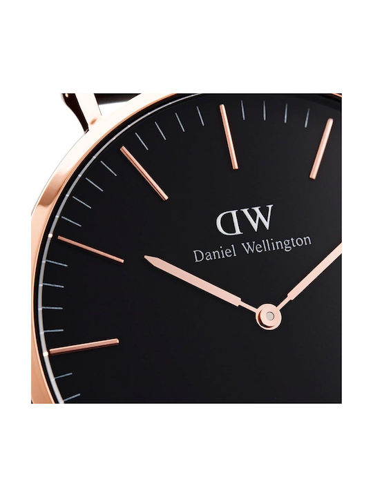 Daniel Wellington St Mawes Men's Watch 40mm Battery with Brown Leather Strap