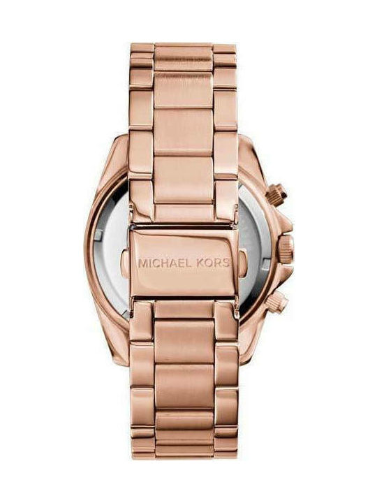 Michael Kors Blair Γυναικείο Ρολόι 39mm Χρονογράφος Μπαταρίας με Ροζ Χρυσό Μεταλλικό Μπρασελέ