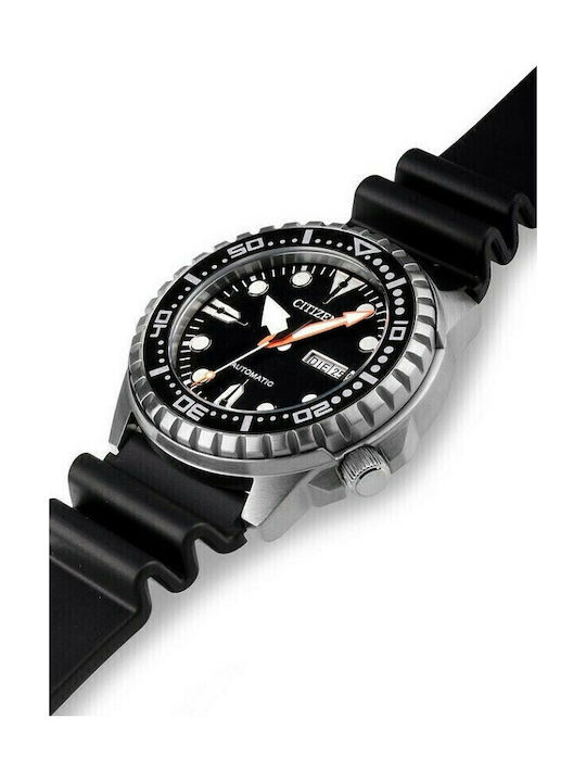 Citizen Promaster Marine Herrenuhr 46mm Automatisch mit Schwarz Kautschukarmband