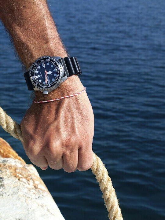 Citizen Promaster Marine Herrenuhr 46mm Automatisch mit Schwarz Kautschukarmband