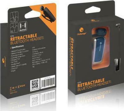 iXchange UA-25 In-ear Bluetooth Handsfree Ακουστικό Πέτου Χρυσό
