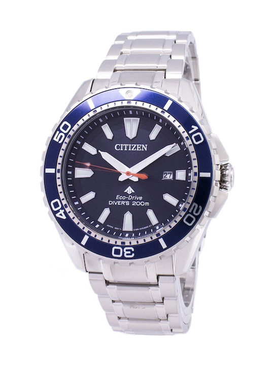 Citizen Promaster Мъжки Часовник 44мм Eco - Drive със Сребърна Метална Гривна