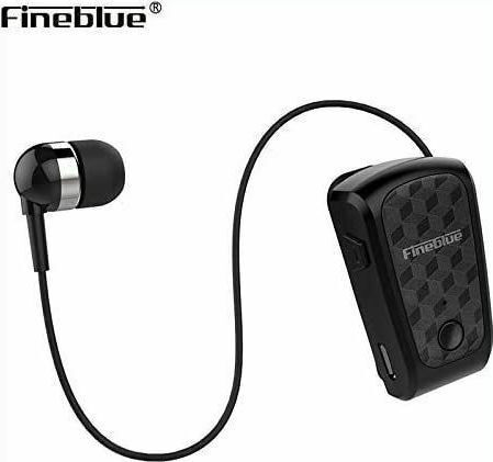 Fineblue FQ-10R PRO Earbud Bluetooth Handsfree Ακουστικό Πέτου Μαύρο