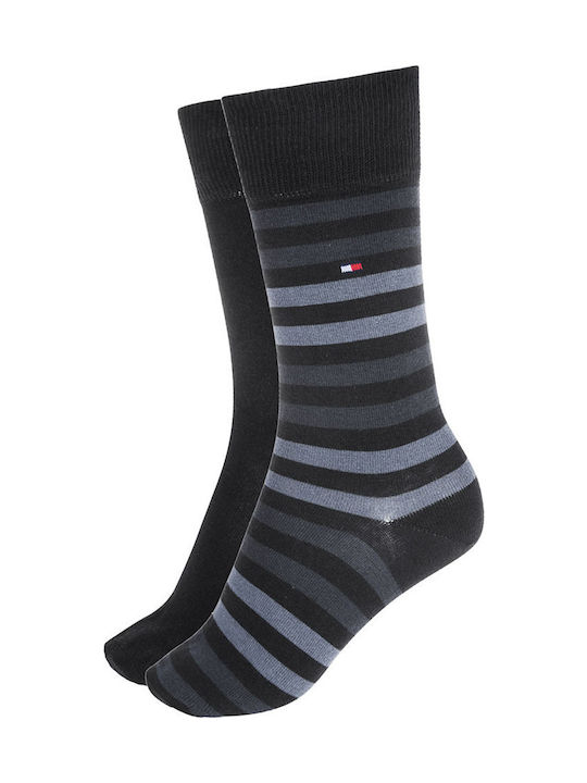 Tommy Hilfiger Men's Patterned Socks Black / Grey 2Pack