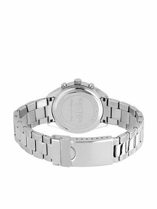 Sector 120 Damen Uhr Chronograph mit Silber Metallarmband