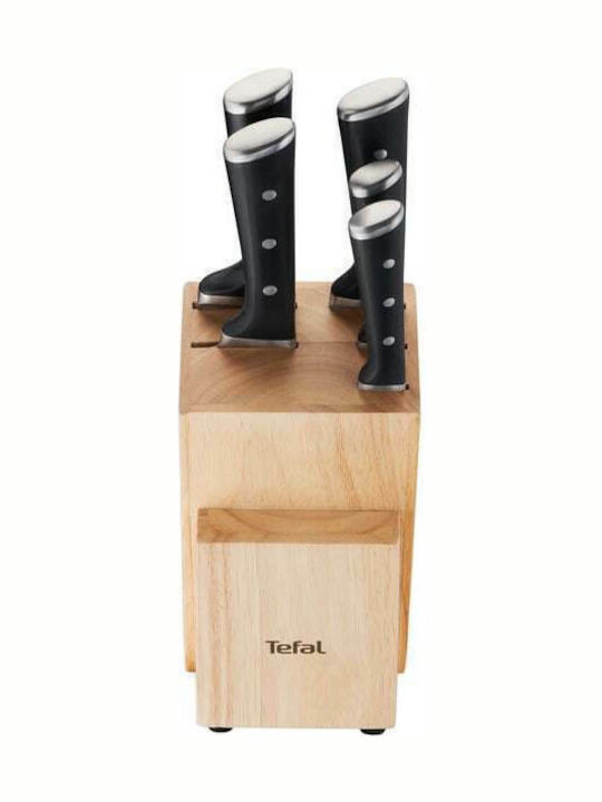 Tefal Ice Force Knife Set With Stand of Stainless Steel K232S574 5pcs