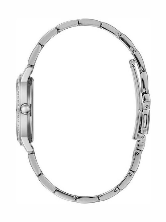 Guess Women's Watch with Silver Metal Bracelet