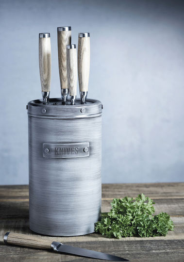 Kitchen Craft Industrial Knife Set with Base Kitchen Craft Industrial Knife Set with Base