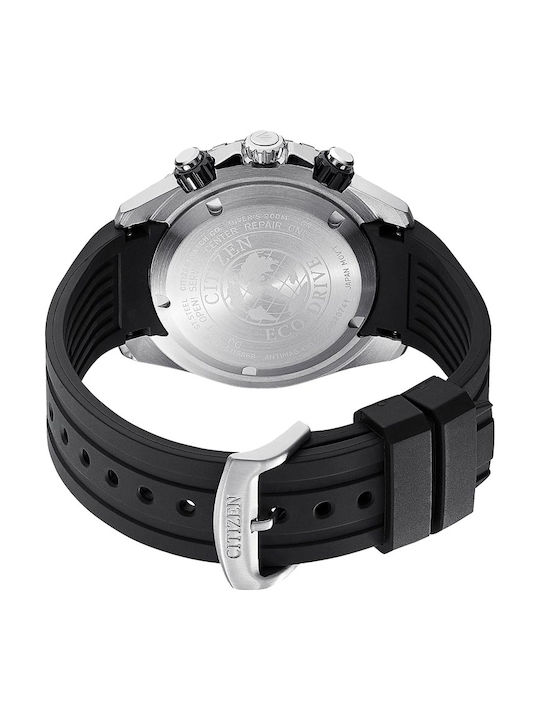 Citizen Promaster Men's Watch 44mm Chronograph Eco - Drive with Black Rubber Strap