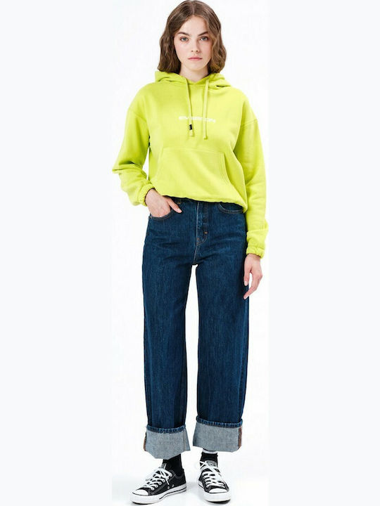 212.EW20.51 Women's Sweatshirt Hooded Lime