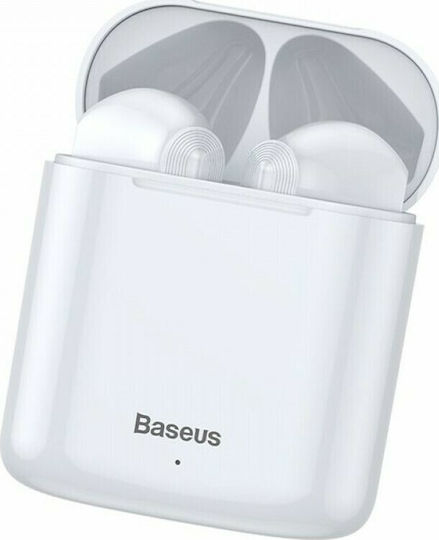 Baseus Encok W09 In-ear Bluetooth Handsfree Earphones with Sweat Resistance and Charging Case White
