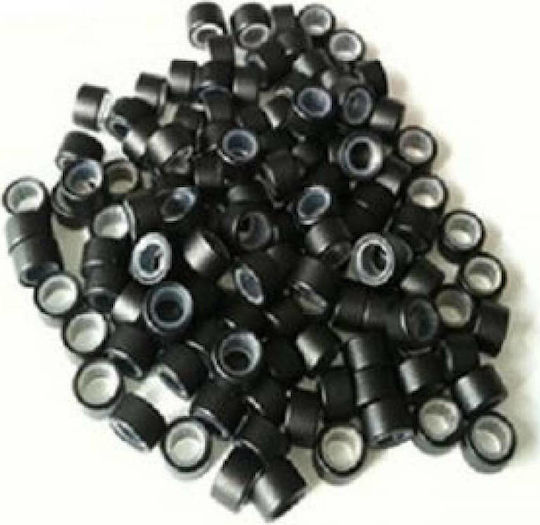 Yanni Extensions Micro Rings Σιλικόνης Μαύρα 500τμχ